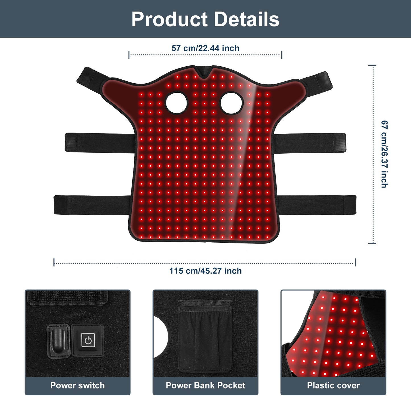 ClinicPBM Equine Red Light Therapy Poll Cap - Size for Pony