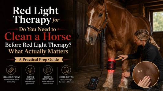 Do You Need to Clean a Horse Before Red Light Therapy What Actually Matters