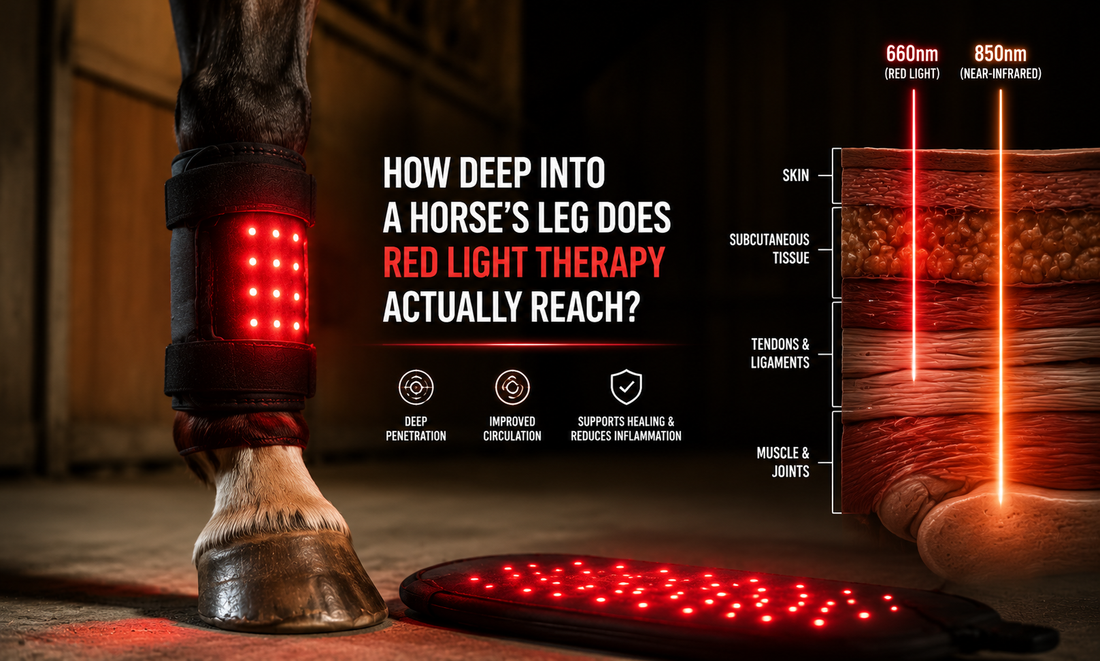 How Deep Into a Horse's Leg Does Red Light Therapy Actually Reach