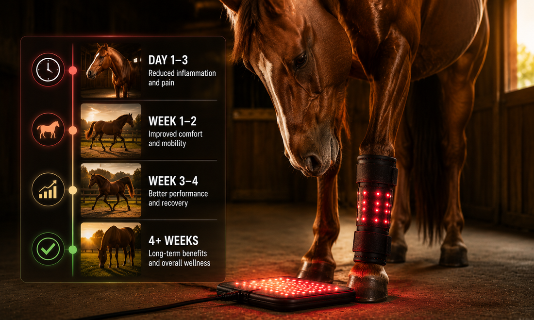 How Long Does It Take to See Results from Red Light Therapy on a Horse