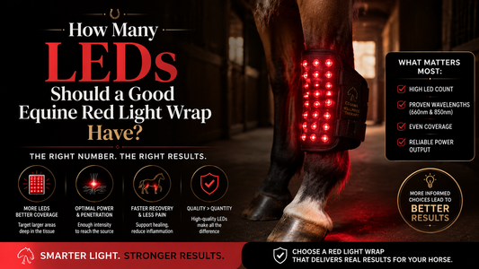How many LEDs should a good equine red light wrap have