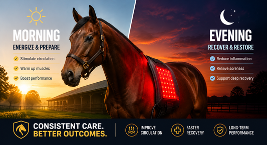 Morning or Evening: When to Do Red Light Therapy on Horses