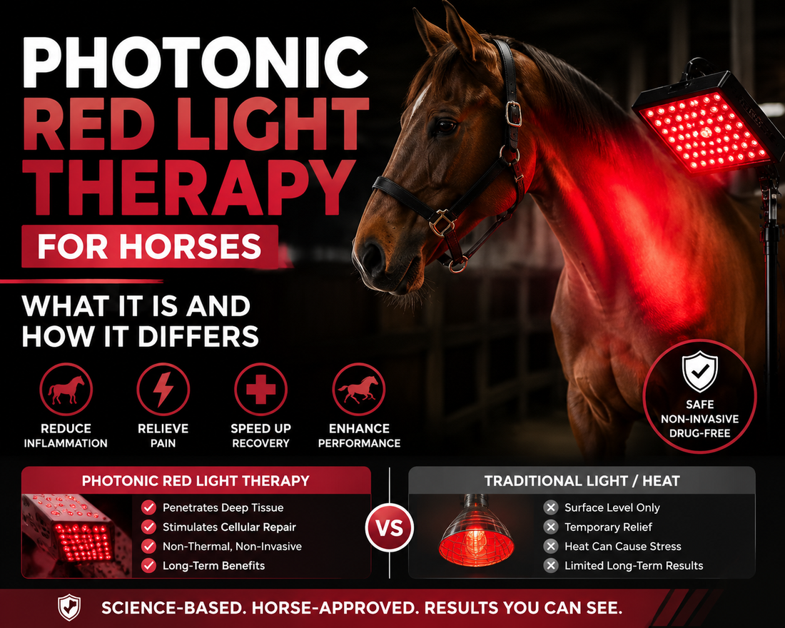 Photonic Red Light Therapy for Horses