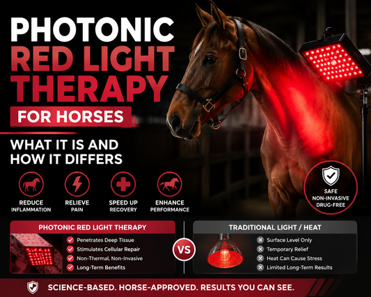 Photonic Red Light Therapy for Horses