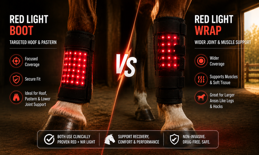 Red Light Boot vs Wrap for Horses: What's the Difference?