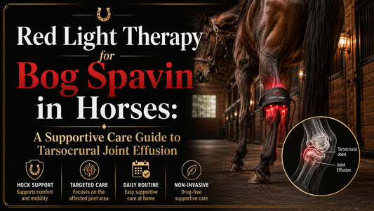 Red Light Therapy for Bog Spavin in Horses A Supportive Care Guide to Tarsocrural Joint Effusion