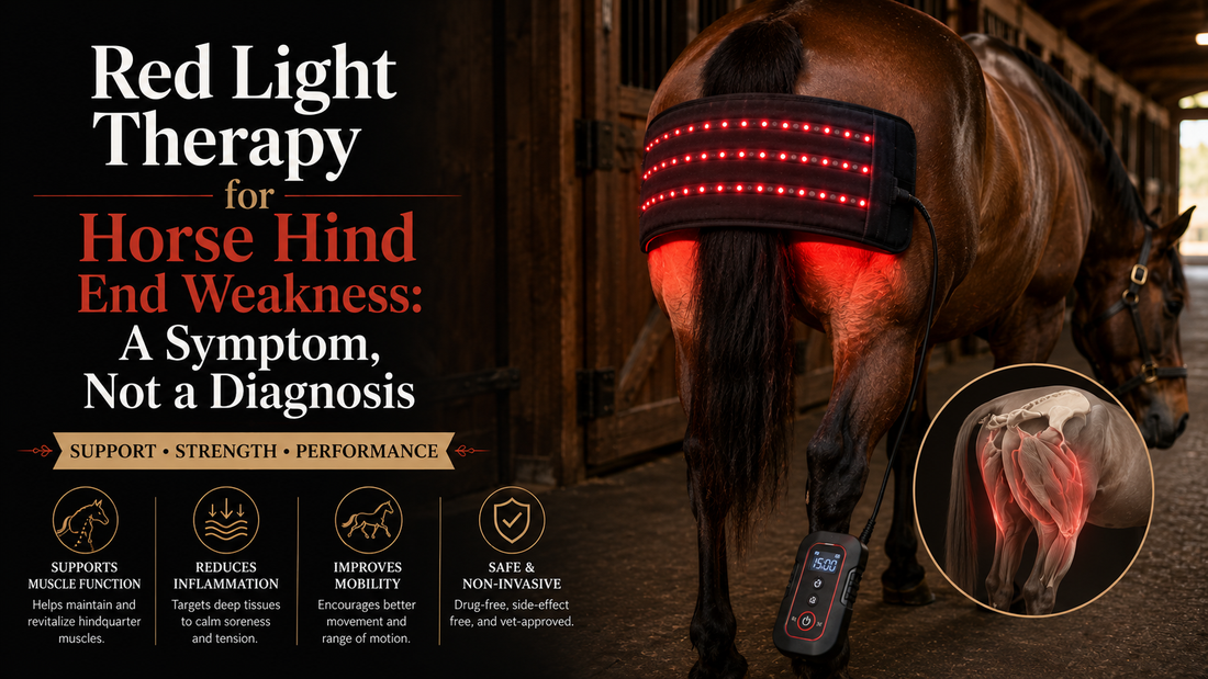 Red Light Therapy for Horse Hind End Weakness: A Symptom, Not a Diagnosis