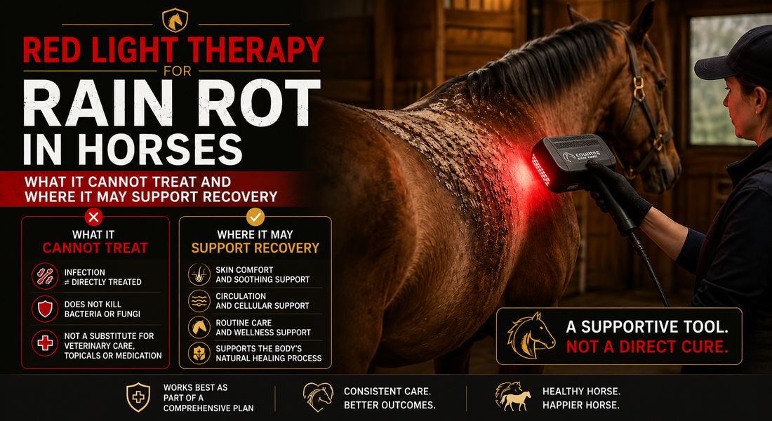 Red Light Therapy for Rain Rot in Horses: What It Cannot Treat and Where It May Support Recovery
