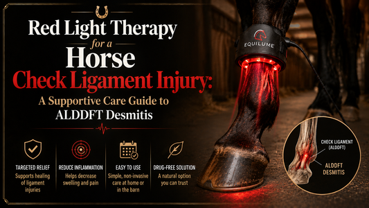 Red Light Therapy for a Horse Check Ligament Injury A Supportive Care Guide to ALDDFT Desmitis