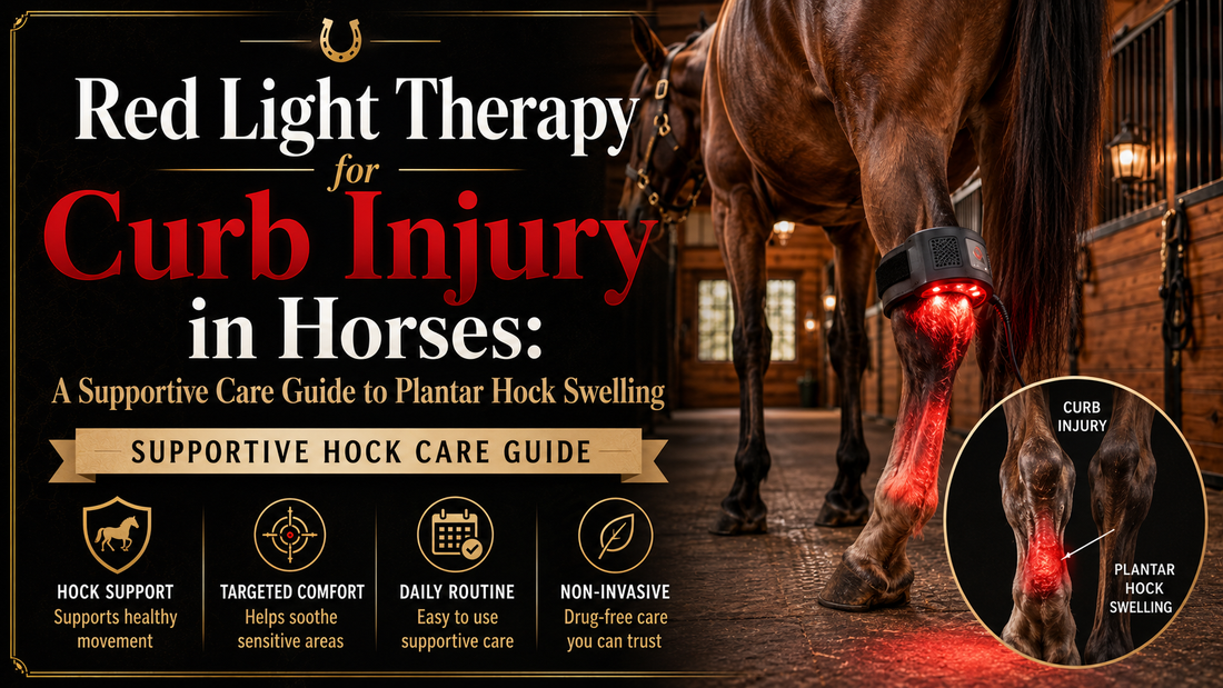 Red Light Therapy for a Horse Curb Injury: A Supportive Care Guide to Plantar Hock Swelling