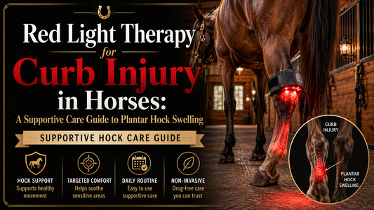 Red Light Therapy for a Horse Curb Injury: A Supportive Care Guide to Plantar Hock Swelling