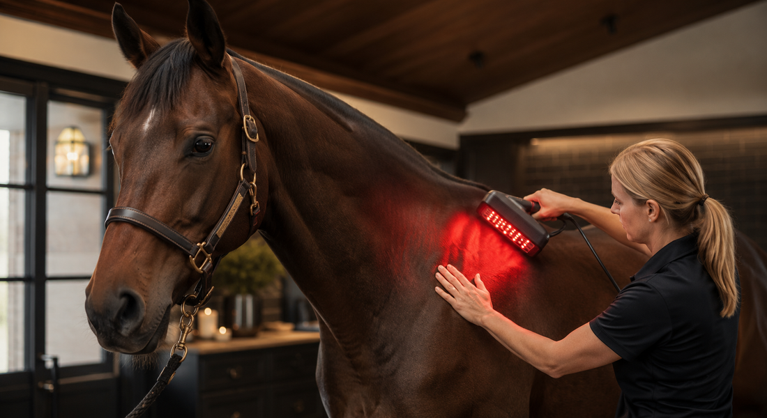 Red Light Therapy vs Massage for Horses: One Has Diagnostic Hands — the Other Has Cellular Reach