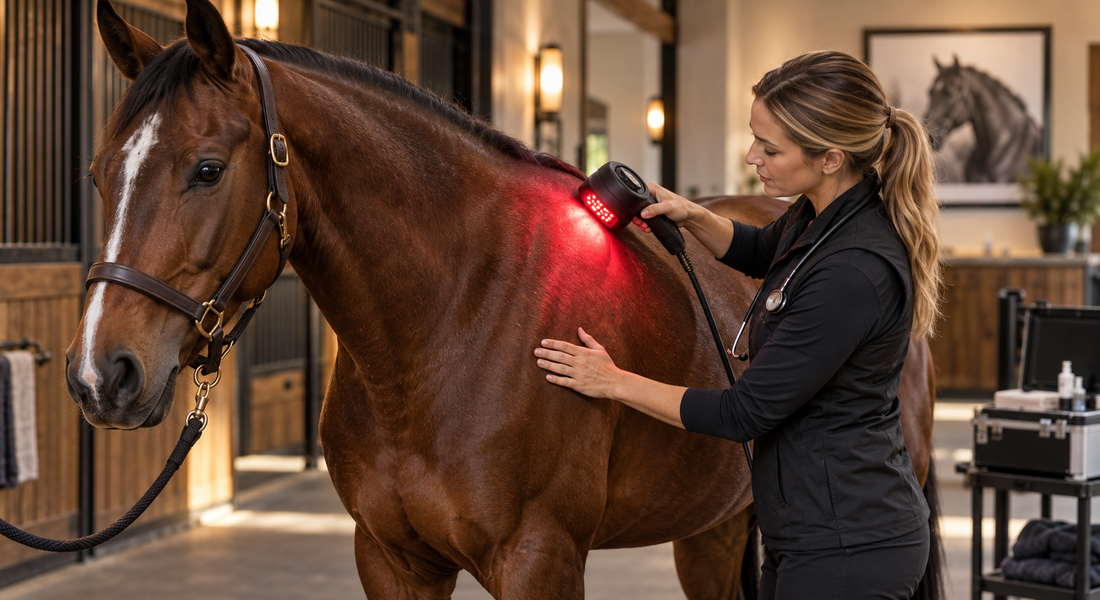Red Light Therapy vs Shockwave for Horses: One Breaks to Build — the Other Builds Without Breaking