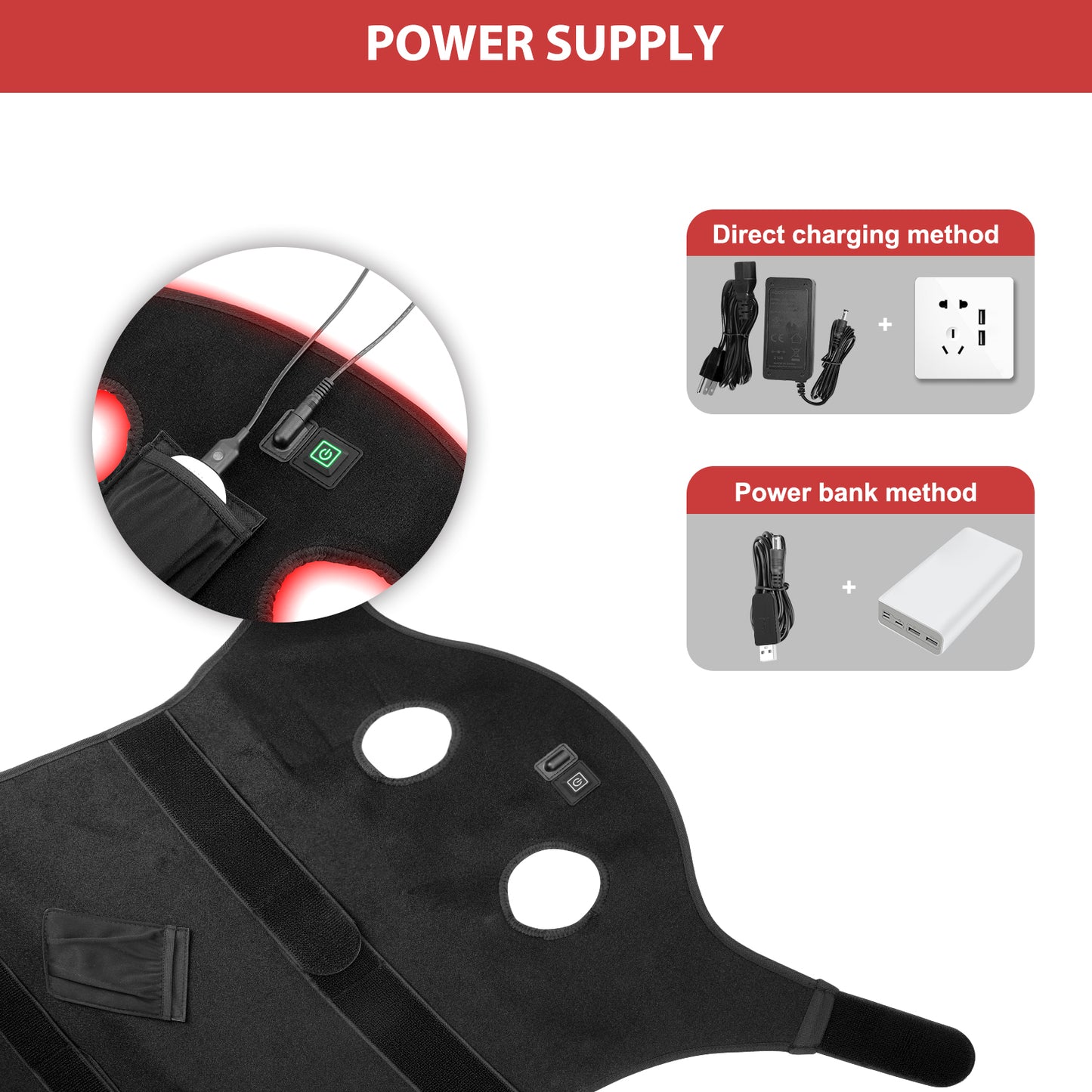 ClinicPBM Equine Red Light Therapy Poll Cap - Size for Pony