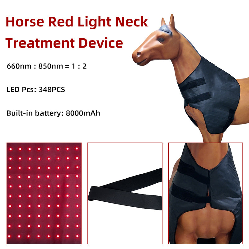 LED Infrared Red Light Therapy for Equine Neck