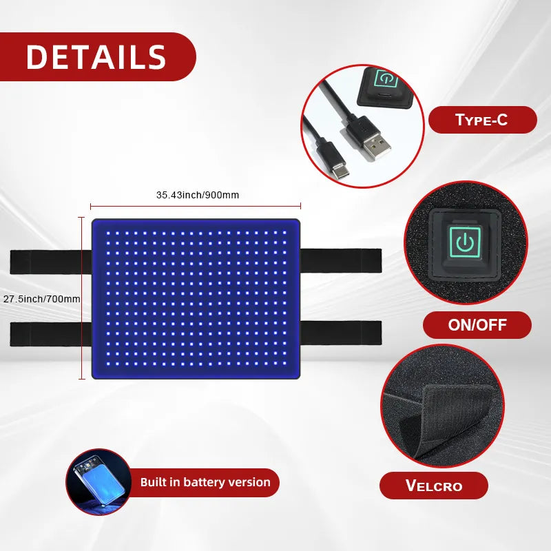 Red Light Therapy Back Pad for Horses - ClinicPBM