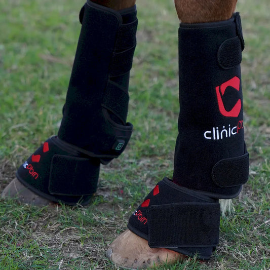 Complete Front-Limb Recovery Kit — Red Light Therapy Leg + Hoof Boots (2+2)